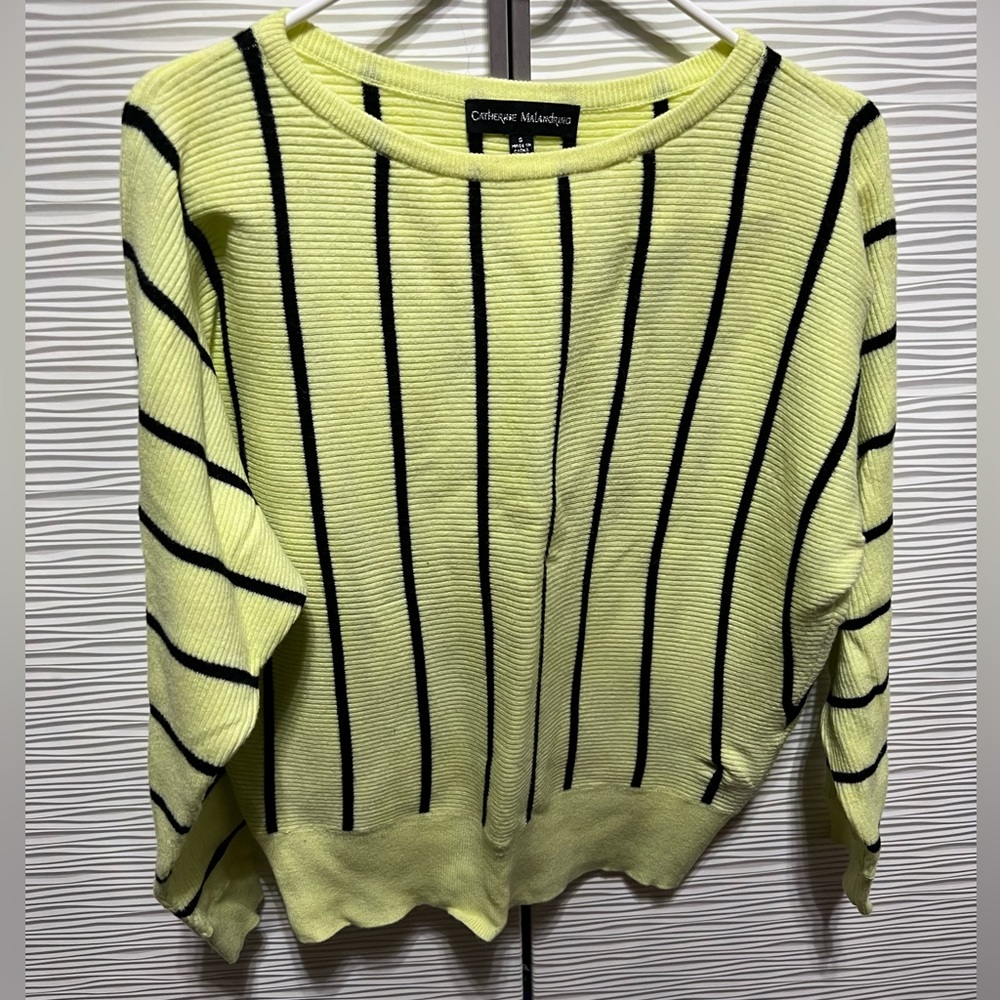 Neon yellow batwing sweater